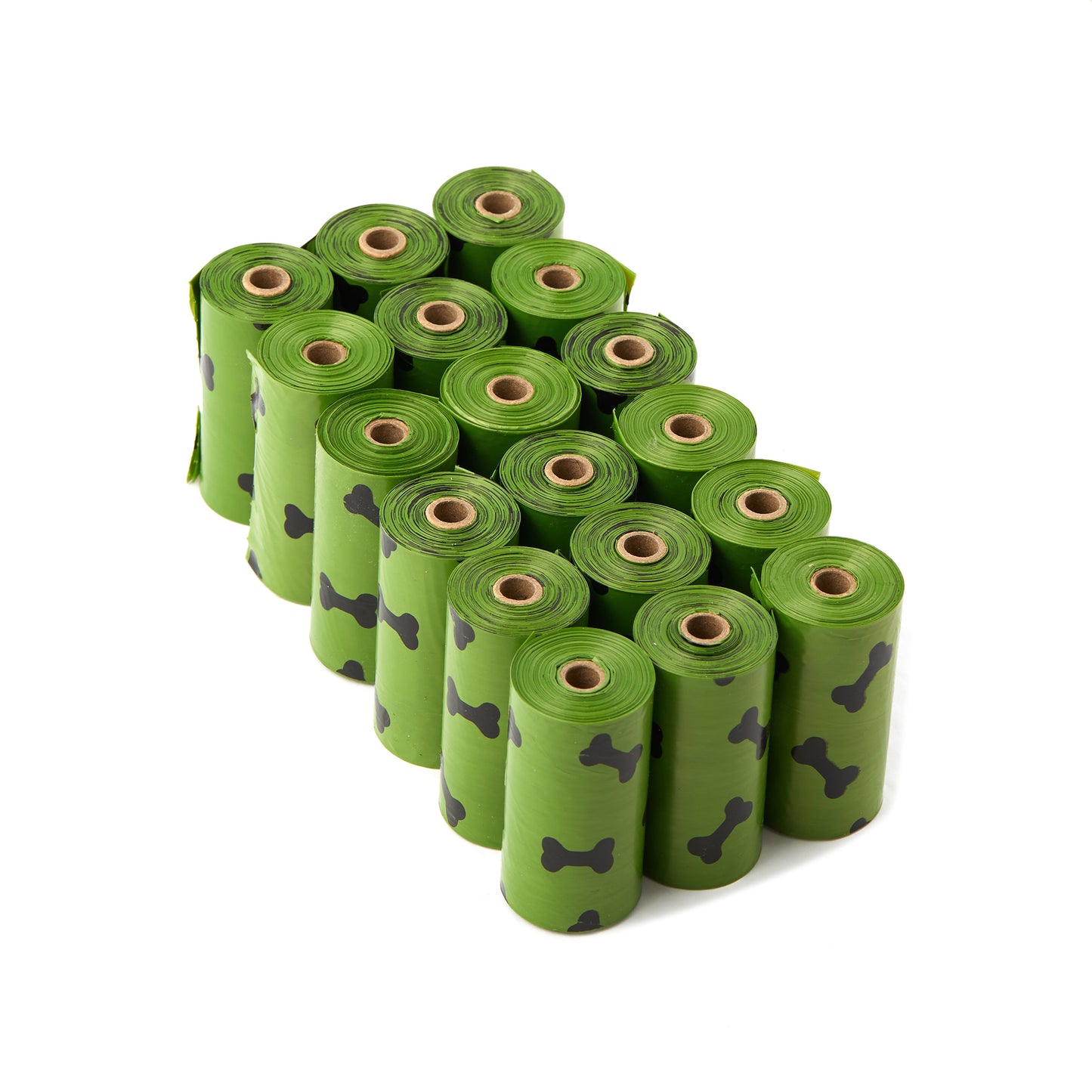 eco-friendly, biodegradable, dog poop bags, 270 count, 18 pack of 15, green18