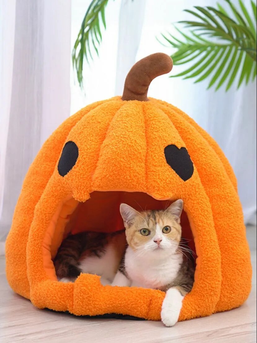 halloween-inspired pumpkin, batman house for cats and dogs6