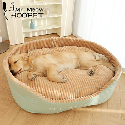 durable dog bed with removable padded cushion for small big dogs