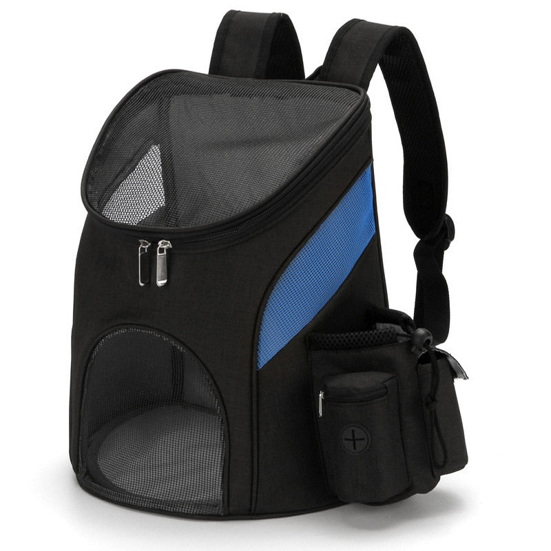Portable Cat & Dog Carrier | Fully Ventilated Mesh for Travel Hiking Walking & Outdoor Use
