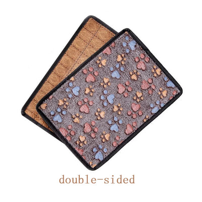 Double Sided Dog Summer Cooling Bamboo Washable Mat