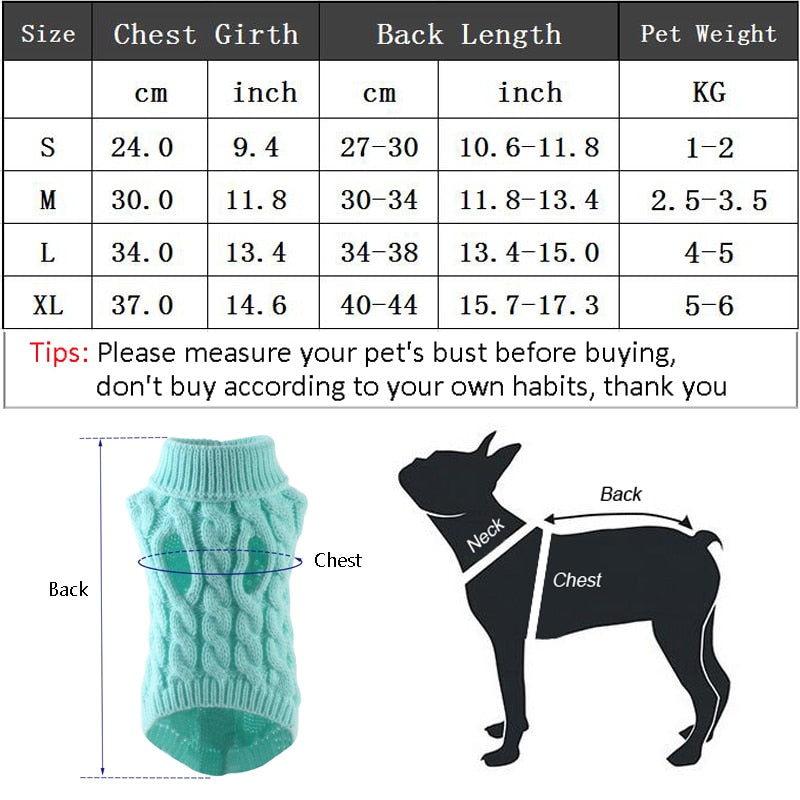 Sweaters for Small Dogs & Cats
