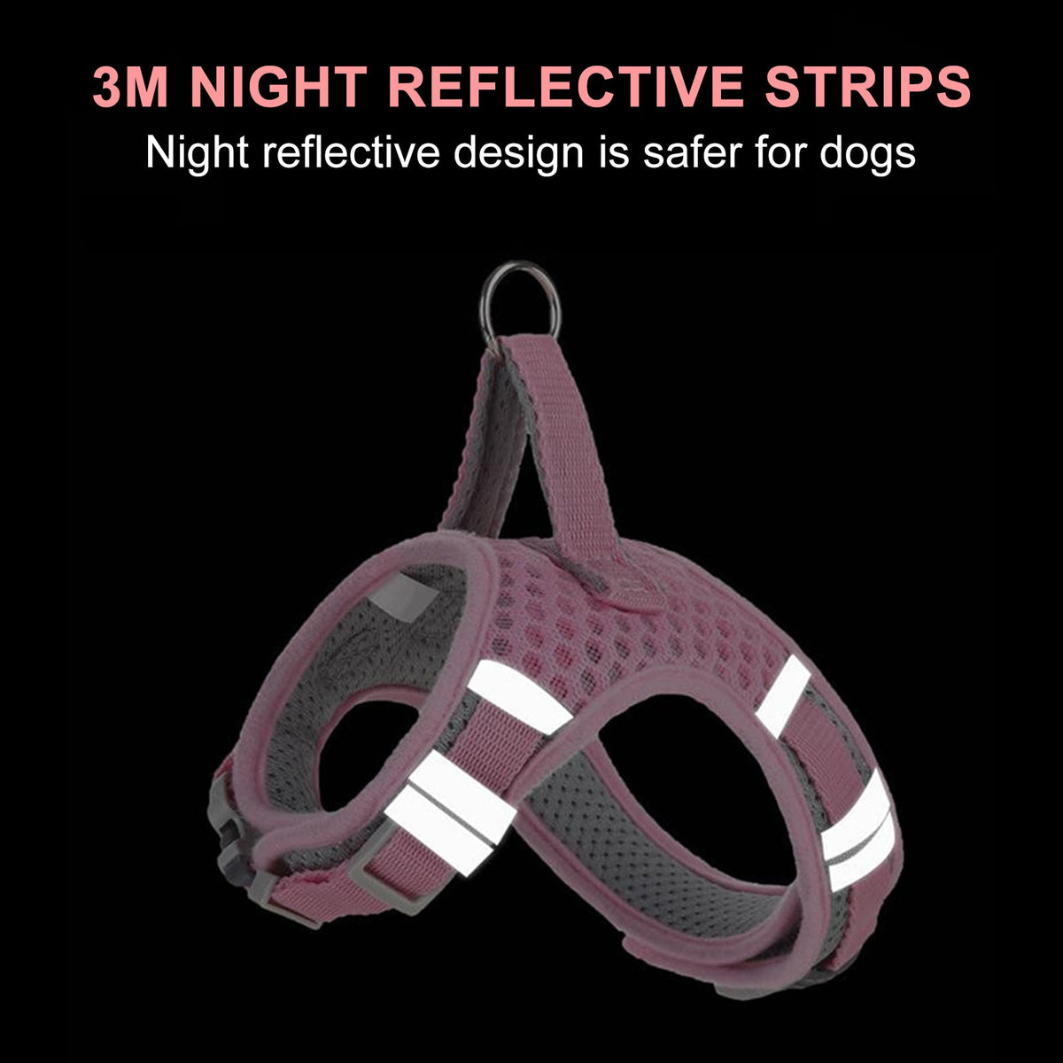 adjustable soft padded mesh leash2