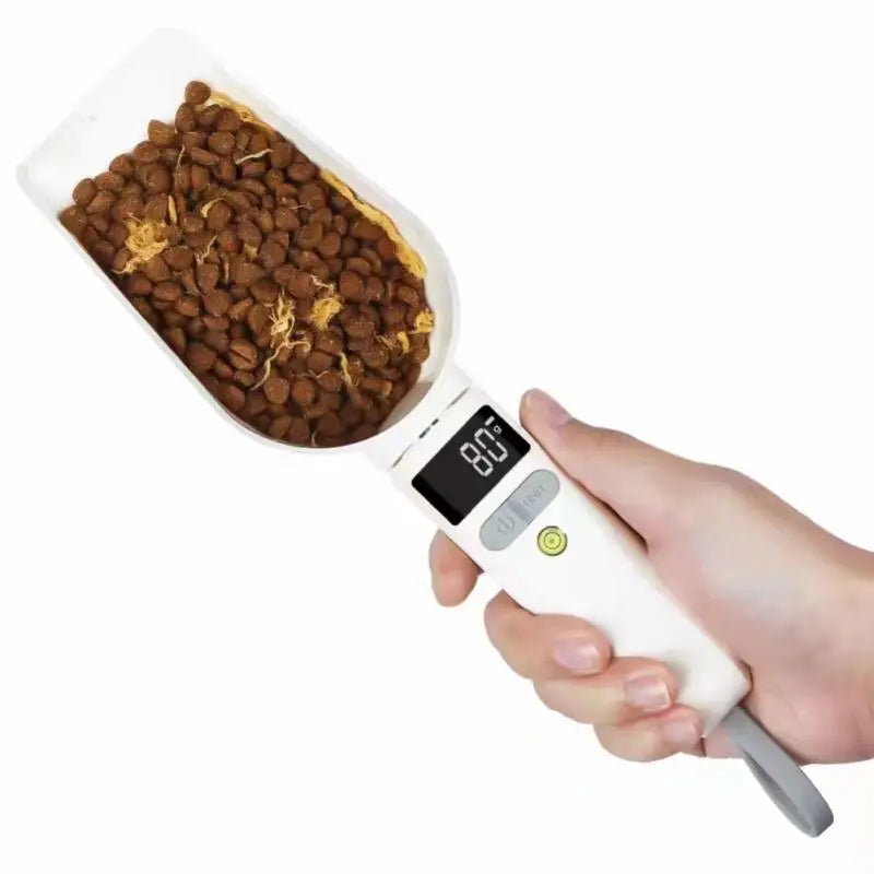Pet Food Scoop Measuring Tool with LCD Display | Electronic measuring spoon
