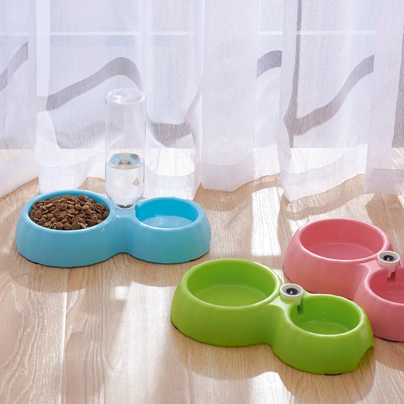 collapsible dog water food bowl slow feeder adjustable silicone portable non-skid safe nontoxic3