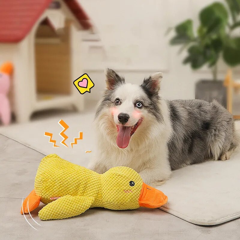 dog sleeping interactive toy duck chew sounding toy1