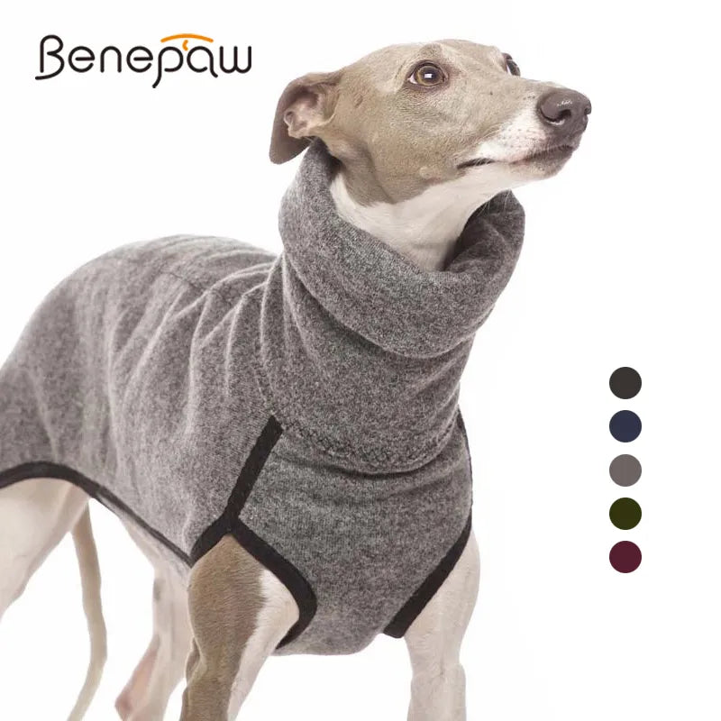 durable warm fleece dog clothing winter soft comfortable high neck pet jacket