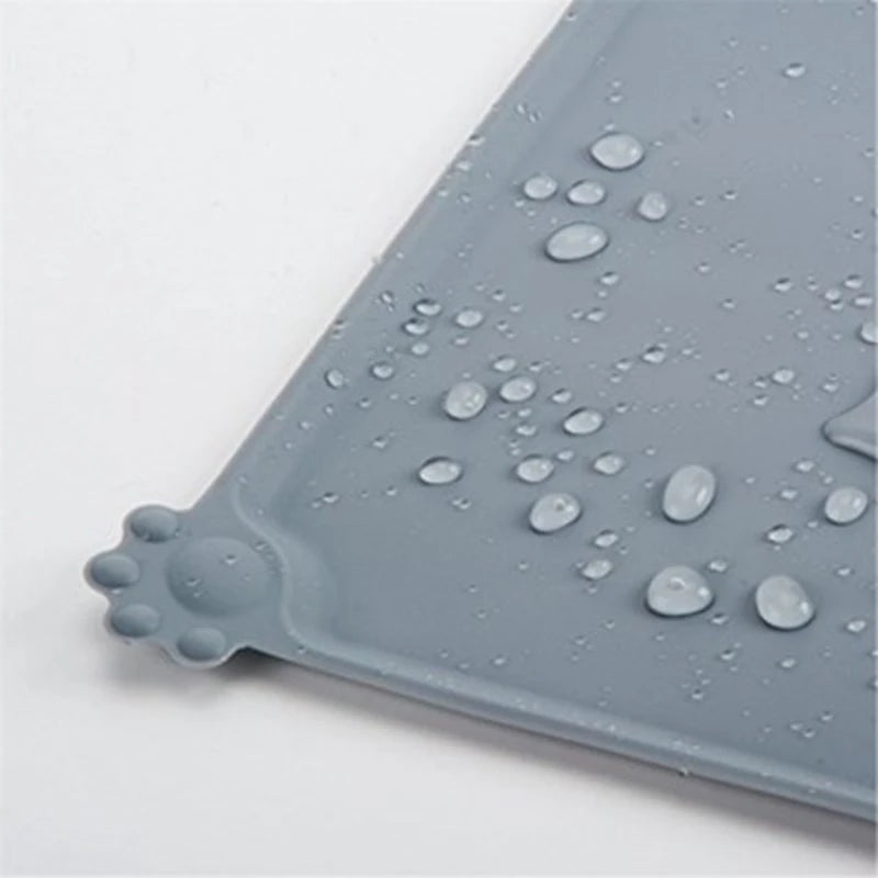 Waterproof Solid Silicone Pet Placement Food and Water Mat