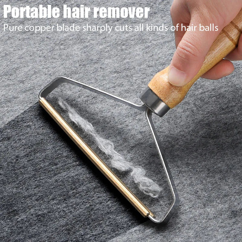 Pet Hair Remover Tool Portable Manual Scraper Lint Cleaner Sticky Brush Cat