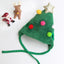 christmas puppy dog cat costume xmas cat santa elk hat with bandana bib scarf set3