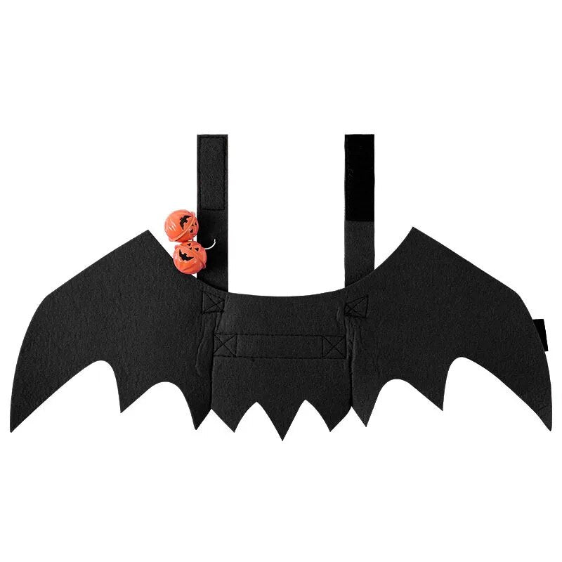 halloween bat wings funny cat dog cosplay costume with pumpkin bells6