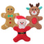 Pet Dog Plush Noise Chewing Toy Santa Elk Gingerbread Man Donut Christmas Series Cartoon Squeak Pet Toy