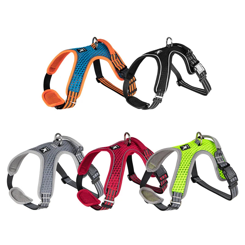 Pet Reflective Nylon Adjustable Dog Harness