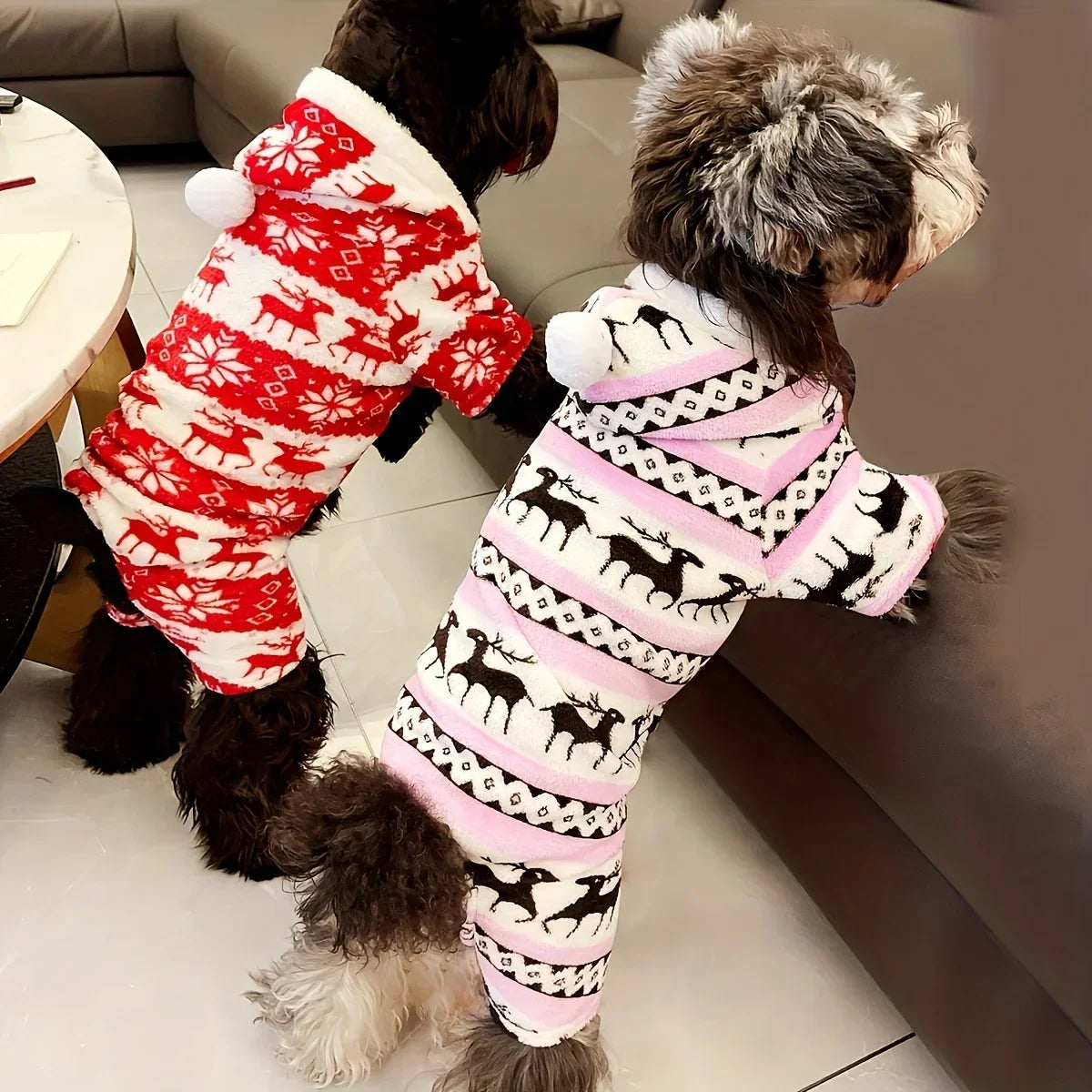 Pet Christmas Clothing Warm Fleece Hoodie