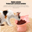 Pet Bowl Large Capacity Cats Bowls Oblique Mouth Cute Cartoon Cat Shape Cat Dog Food Dispenser Pet Feeder