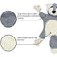 durable stuffless plush dog chew toys puppy pet toys interactive for small medium large dog rope knots squeaky5