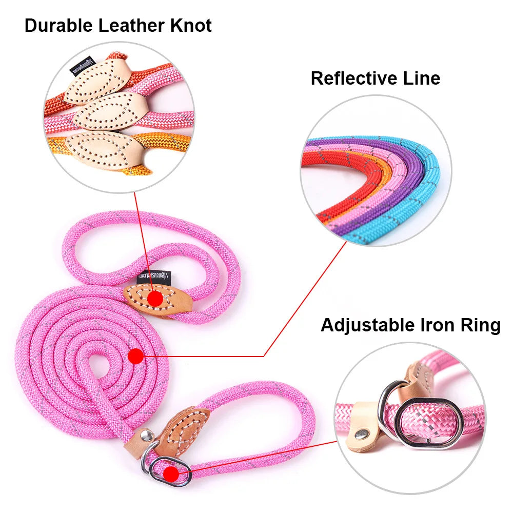 Nylon Reflective Puppy Dog Leash Rope