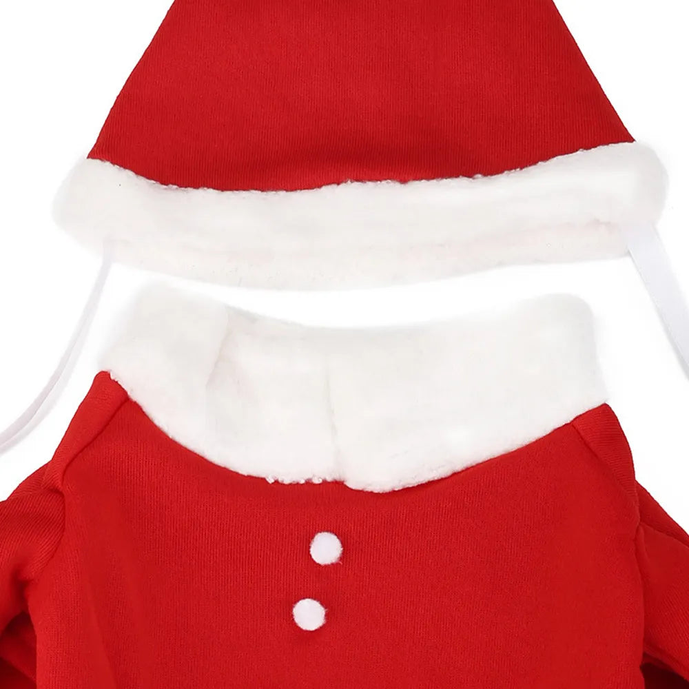 dog christmas santa claus winter coat hoodie warm pet clothes for small medium dogs3