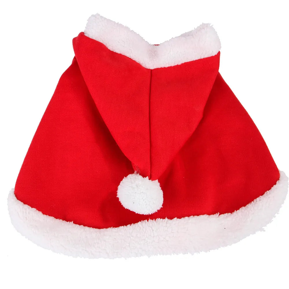 Pet Costume Santa Cosplay Funny Transformed Cat/Dog Christmas Cape Red Scarf Cloak Props Decor