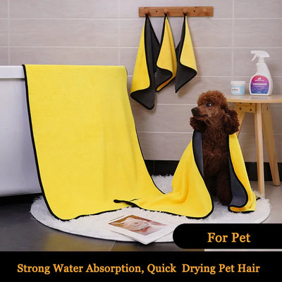 Pet Bath Large Super Absorbent Clean Up Fiber Towel