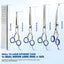 6 in 1 professional stainless steel sharp safety round tip dog scissors heavy duty ergonomic puppy pet grooming scissor