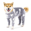 flannel dog pajamas jumpsuit for medium large dogs bone moon pattern warm jumpsuits coat6