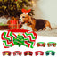 dog christmas bow tie santa claus snowflake snowman bell deer bow-knot xmas themed dog cat collar2