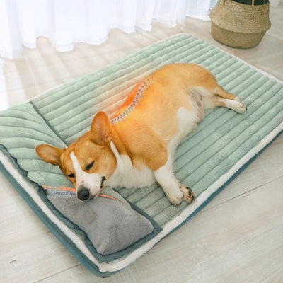 Washable Pet Bed Soft Mat with Pillow