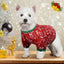Pet Dog Christmas Shirt Clothes Xmas Vest Soft Shirts Holiday Apparel Printed Costume