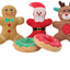 Pet Dog Plush Noise Chewing Toy Santa Elk Gingerbread Man Donut Christmas Series Cartoon Squeak Pet Toy