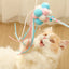 cute pet cat toys fairy funny cat stick feather ribbon bite-resistant funny cat stick with bell toy set cat toy cat dancer wand