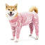 flannel dog pajamas jumpsuit for medium large dogs bone moon pattern warm jumpsuits coat7
