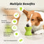 food dispensing dog toys for aggressive chewers nontoxic natural rubber treat leaking pet toys puppy bone play game2