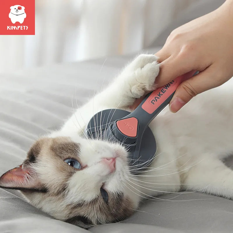 cat comb dog hair remover brush pet grooming slicker needle comb removes tangled self cleaning