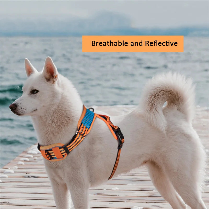 Pet Reflective Nylon Adjustable Dog Harness