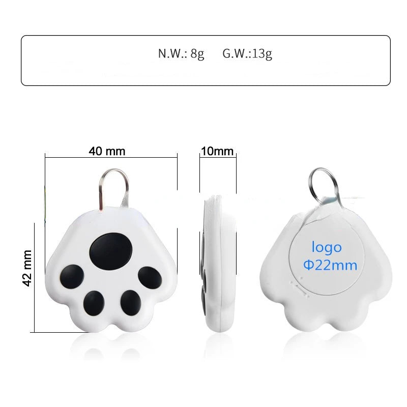 Portable Mini Cat Dog Pet Tracking Locator Bluetooth 5.0 Hidden GPS Anti-lost Tracking Device For Pet Mobile Key Finder Tools