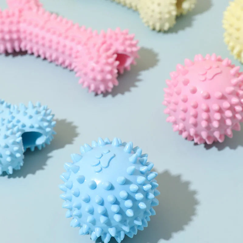 Pet Dog Toys For Small Dog Chews TPR Knot Toys Bite Resistant Molar Teeth Cleaning Puppy Training Supplies Interactive Accessory