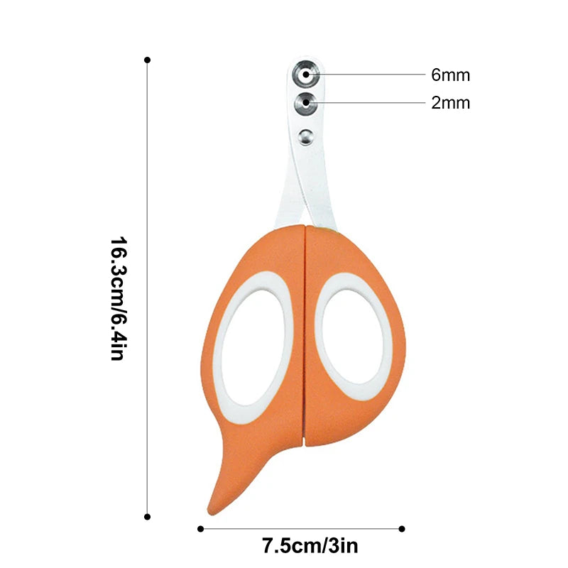 Professional Dog Cat Nail Clippers Ergonomic Anti-slip Double Circular Cut Hole Puppy Pet Nail Cutter Grooming Tool