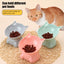 Pet Bowl Large Capacity Cats Bowls Oblique Mouth Cute Cartoon Cat Shape Cat Dog Food Dispenser Pet Feeder