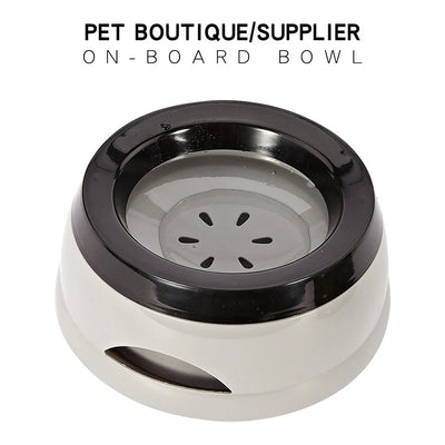 Pet Dog Cat Bowls Floating Not Wetting Mouth No Spill Drinking Water Feeder Plastic Portable
