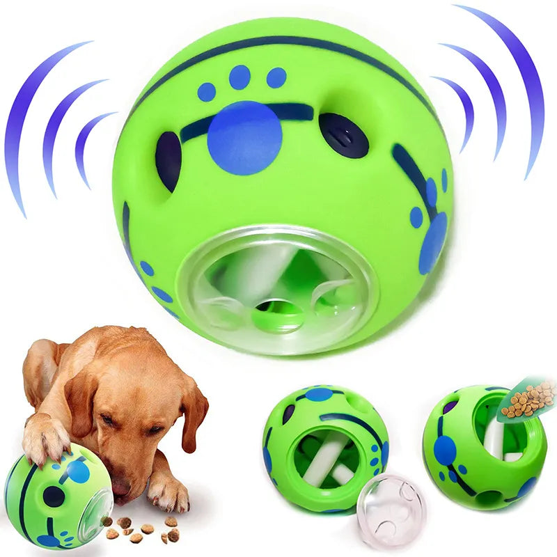 interactive dog toys food dispensing treat pet giggle ball safe dog squeaky puppy puzzle toy6