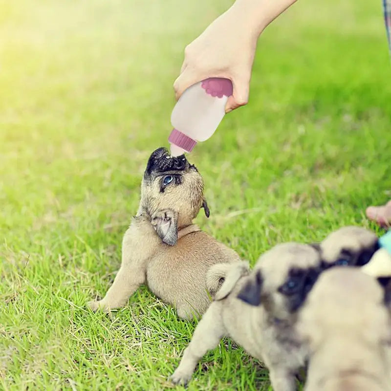 Puppy Feeder Comfortable Puppy Bottles For Nursing Newborn Pet Milk Feeder For Multiple Puppies and Kittens