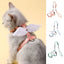 Sweet Angel Wing Cat Harness 120cm Leash Outdoor Pet Harness and Leash Set Water Proof Vest Chest Strap Kitten Accessories