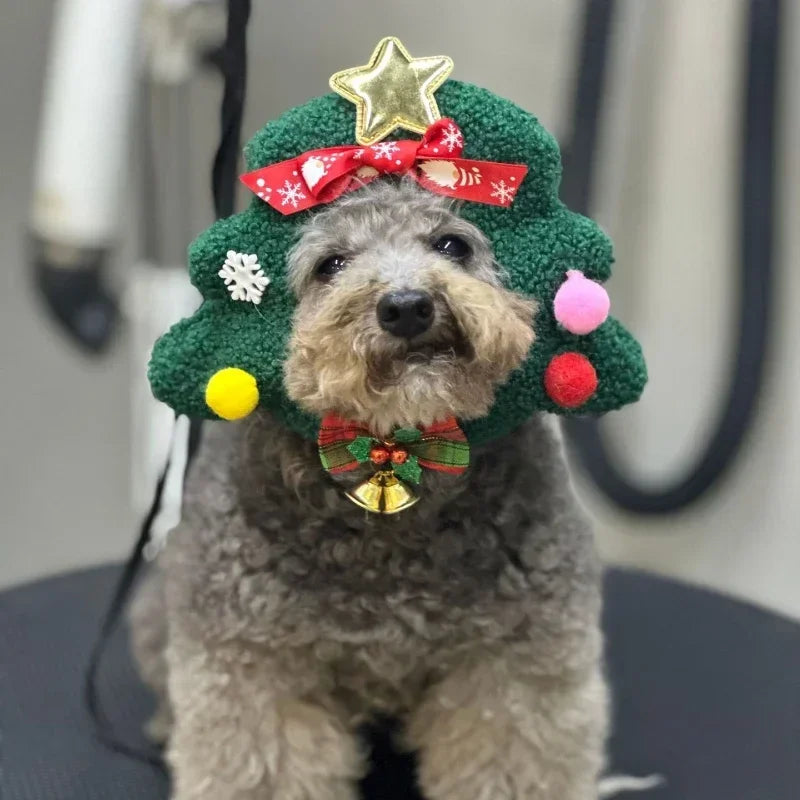 Pet Dog Cat Hat-  Christmas Hat Decoration, Christmas Tree Decoration,  Headgear Photo Props