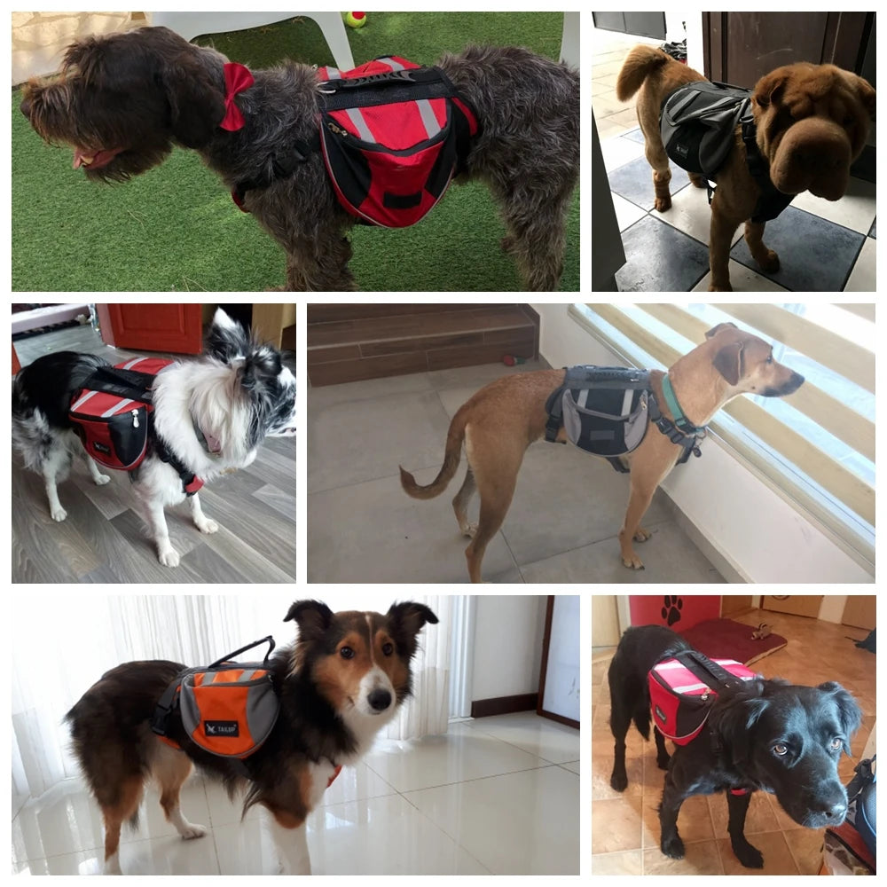 Dog Harness Vest For Small Medium Large Dogs with Bag