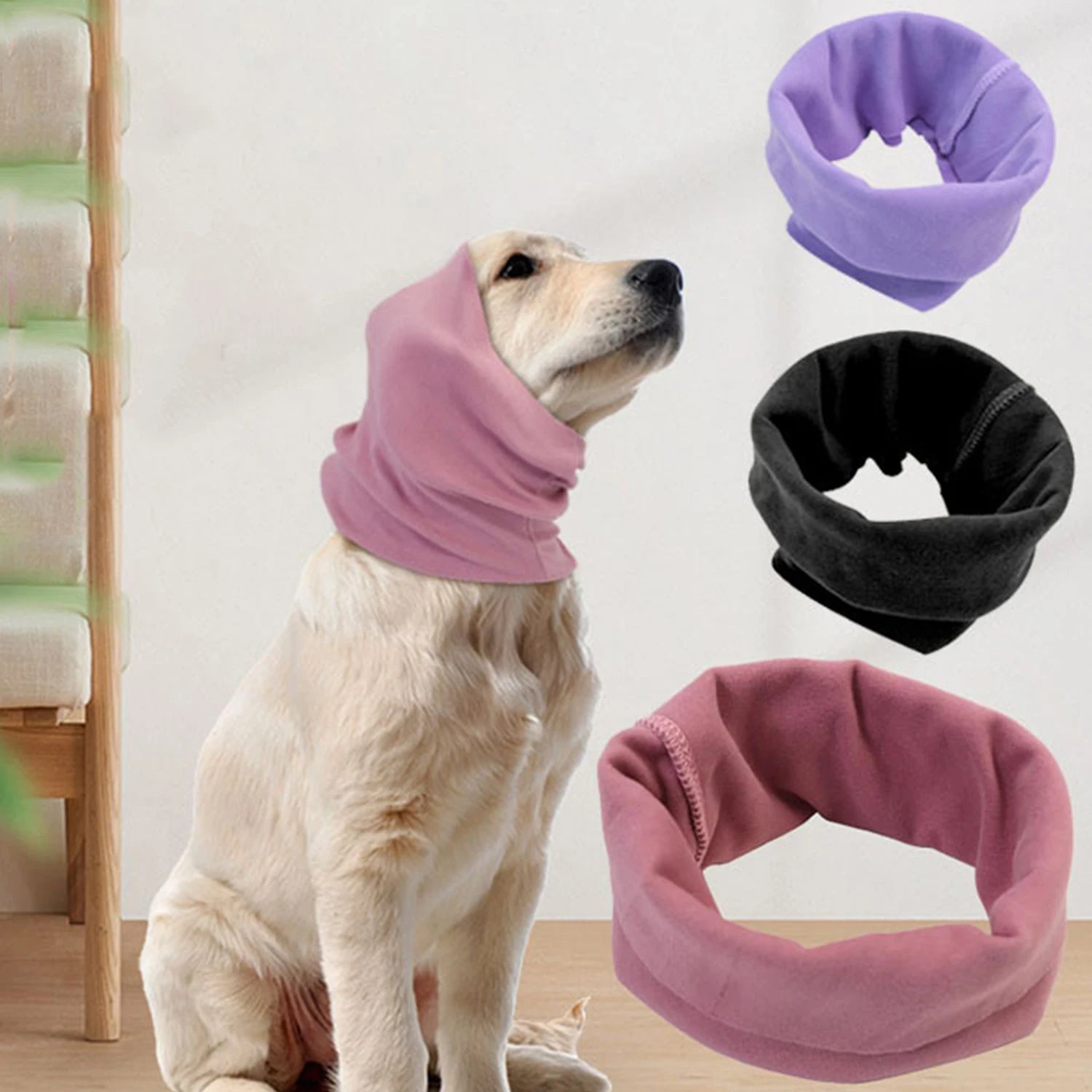 dog grooming earmuffs warm anti-noise headgear washable elastic ear caps