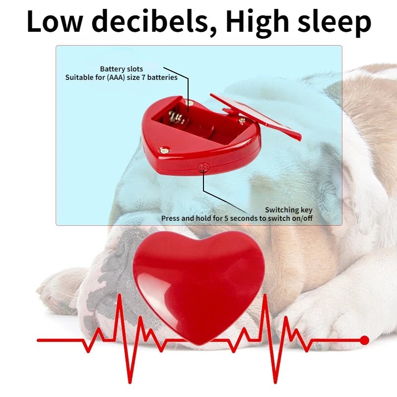 Pet Heartbeat Puppy Behavioral Training Dog Plush Pet Comfortable Snuggle Anxiety Relief Sleep Aid Doll Durable Drop Ship