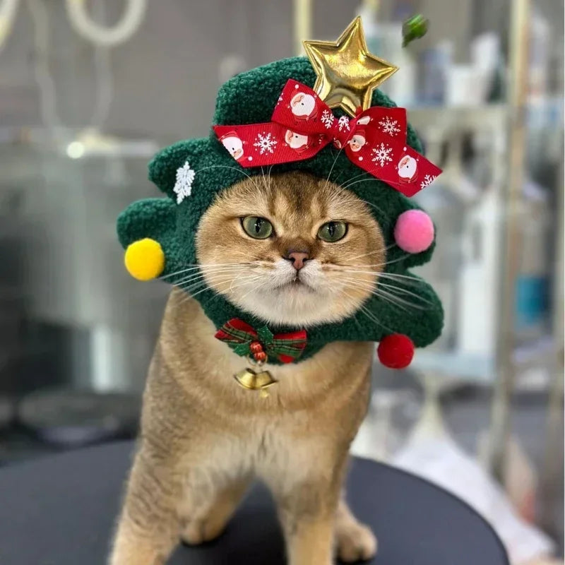 Pet Dog Cat Hat-  Christmas Hat Decoration, Christmas Tree Decoration,  Headgear Photo Props