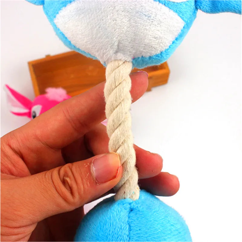Dog Squeak Sounding Plush Toy Dog Molar-tooth Soothing Training Toy Puppy Cat Toys Interact Training Supplies Pet Toys3