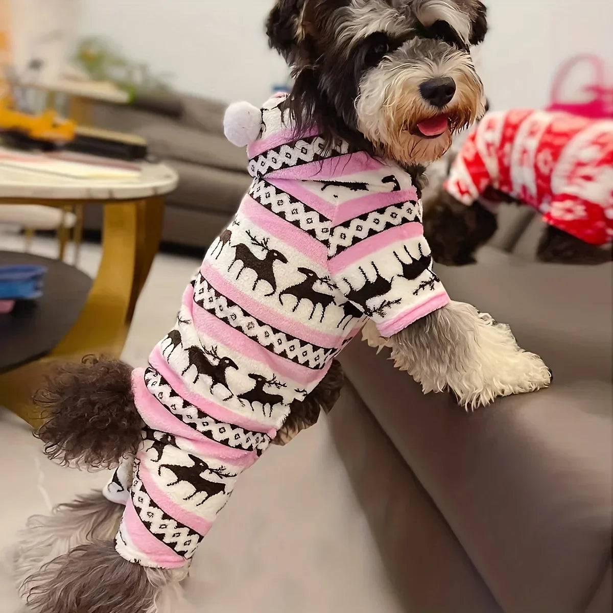 Pet Christmas Clothing Warm Fleece Hoodie
